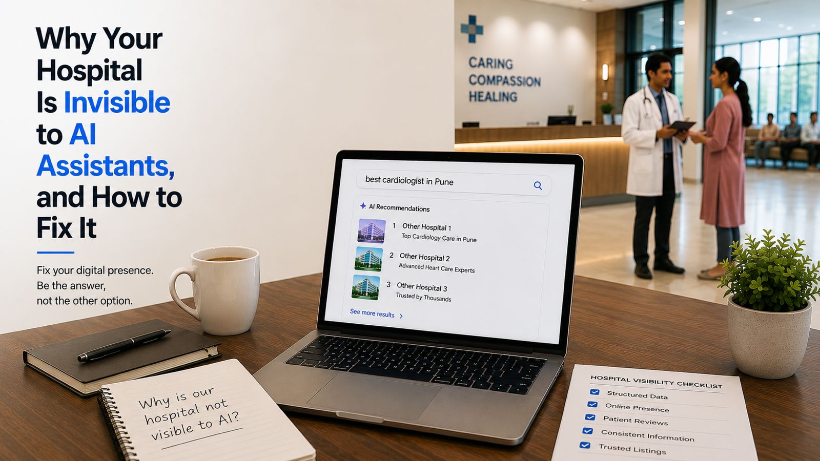 Why Your Hospital Is Invisible to AI Assistants, and How to Fix It