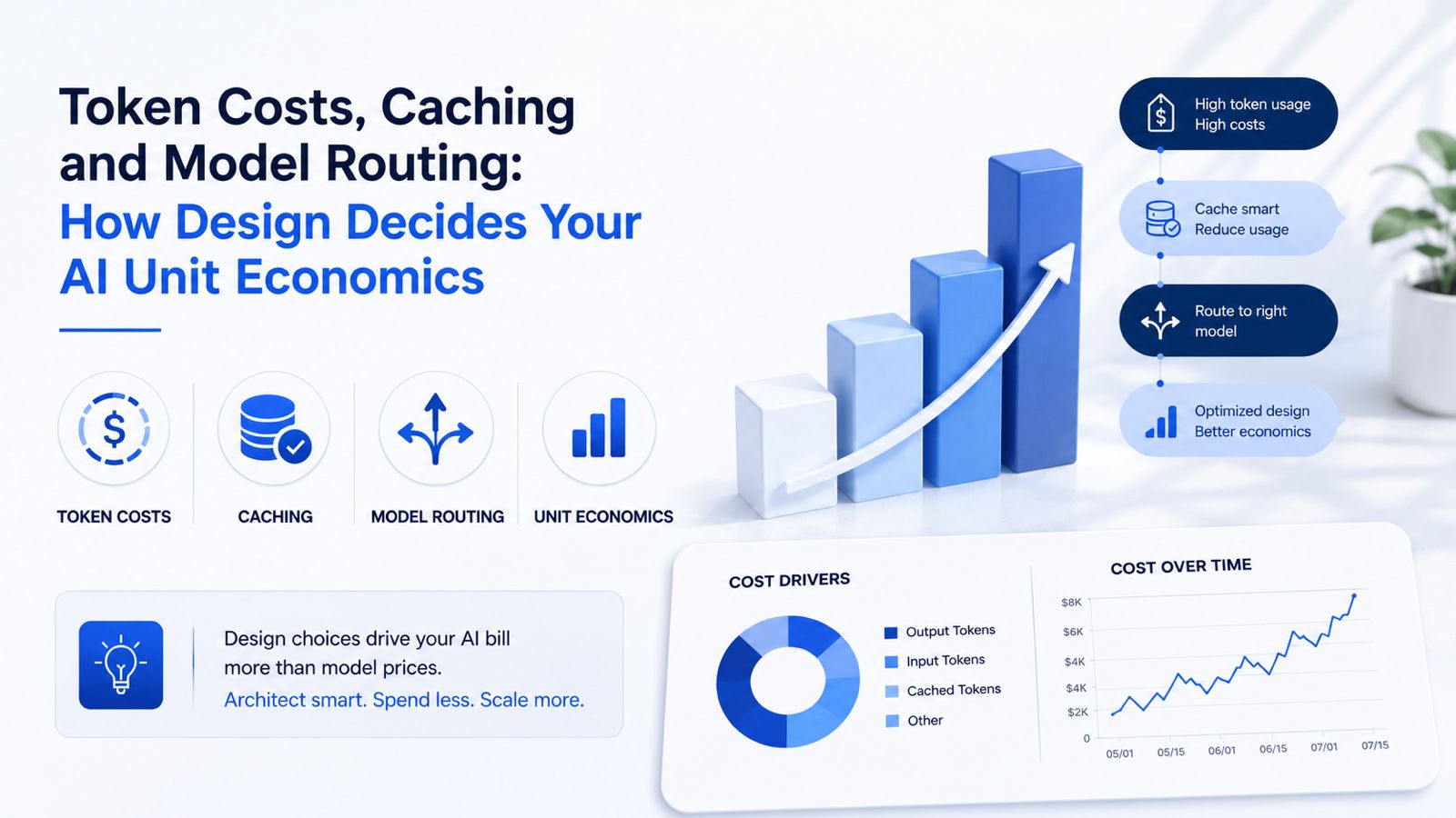 Token Costs, Caching and Model Routing: How Design Decides Your AI Unit Economics