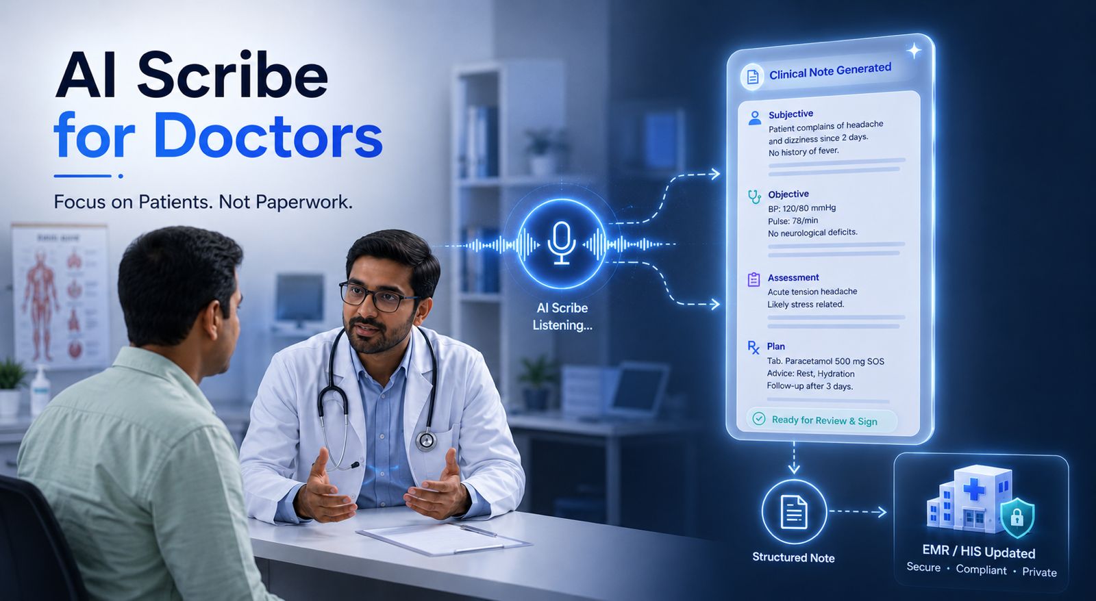AI Scribe for Doctors OPD
